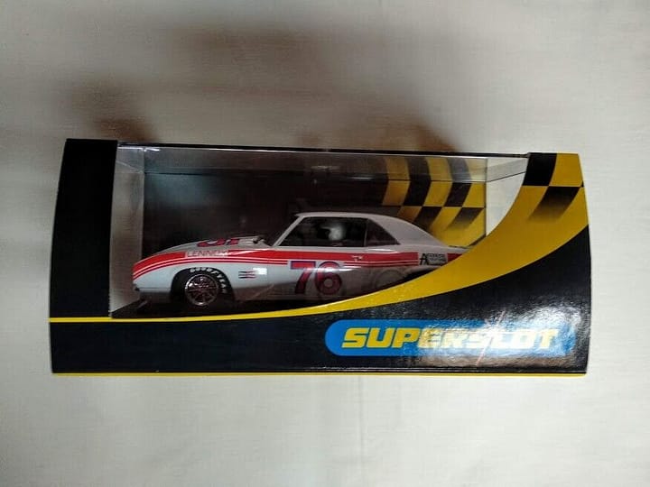 SUPERSLOT CHEVROLET CAMARO 1970 Joe Chamberlain Nº76 (100)1/32 Nuevo 8