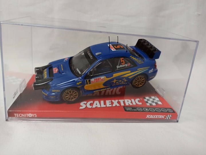 SCX Scalextric Subaru Impreza WRC " SOLBERG" ref 6181  1/32 Nuevo (143)