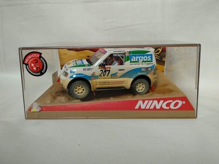 SCX Scalextric MITSUBISHI PAJERO ARGOS DESERT DIRT  ref 50323 Ninco 1/32 Nuevo