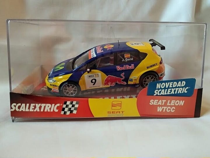 SCX Scalextric Seat Leon WTCC Ref 6209 caja rota  1/32 Nuevo (108)