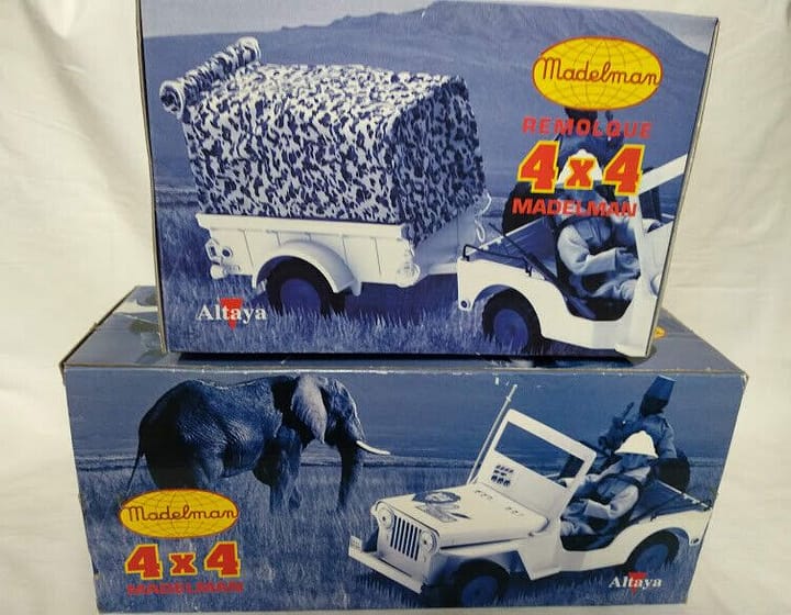 Jeep 4x4 + Remolque 4x4 Madelman sin figuras  Nuevo a estrenar