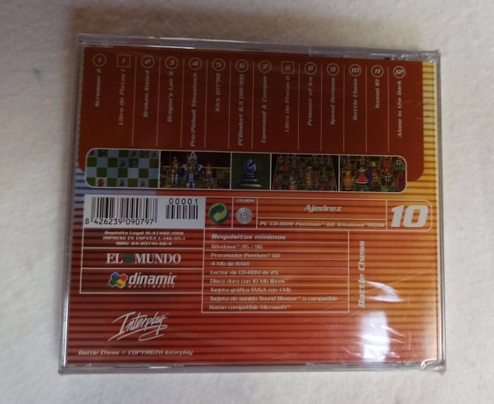 BATTLE CHESS EDITION PARA PC  WINDOWS 95/98/ nuevo precintado (150) - Imagen 3