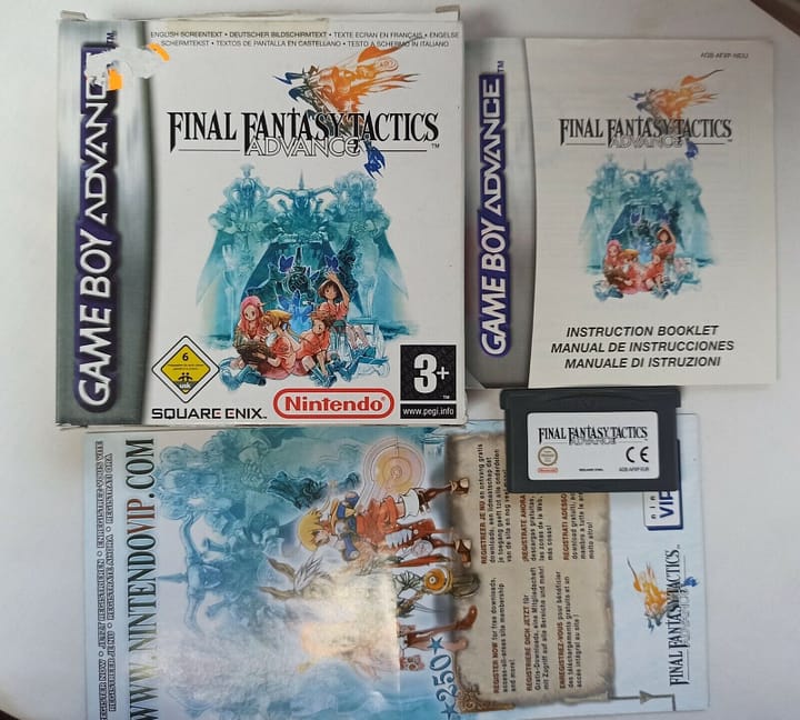 FINAL FANTASY TACTICS ADVANCE como nuevo completo GB advance Pal ORIGINAL(156)