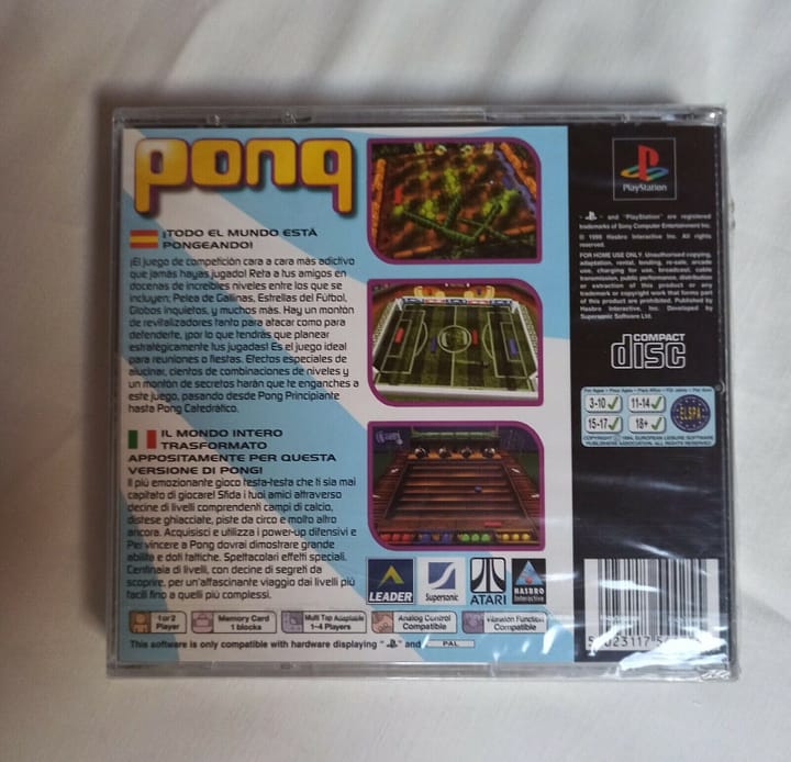 Videojuego PONG  para playstation 1 nuevo y precintado (147) - Imagen 3