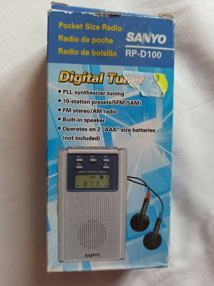 RADIO DIGITAL SANYO RP-D100 NUEVA (154)