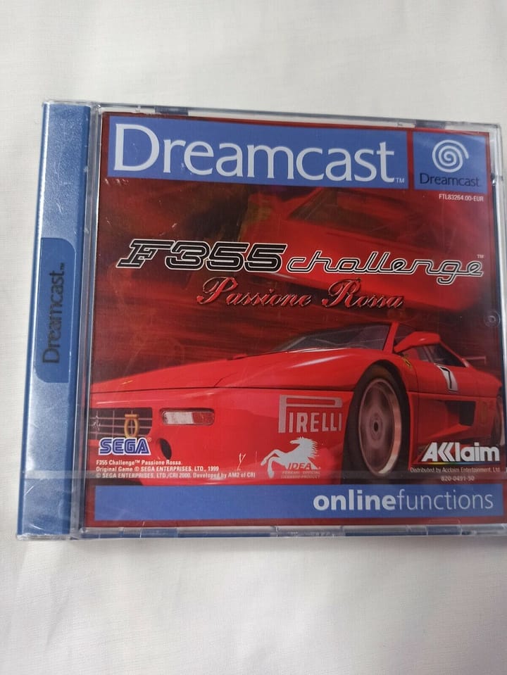 F355 CHALLENGE PASSIONE ROSSA  Dreamcast nuevo y precintado Pal España (140)