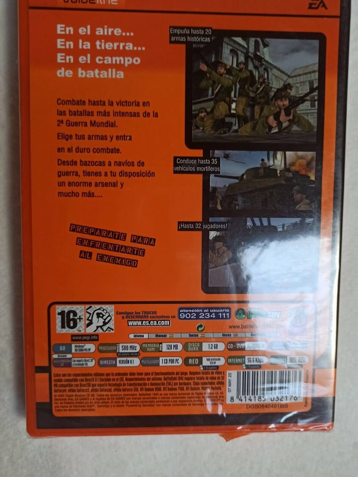 BATTLEFIELD  1942 PARA PC nuevo precintado (150) - Imagen 3