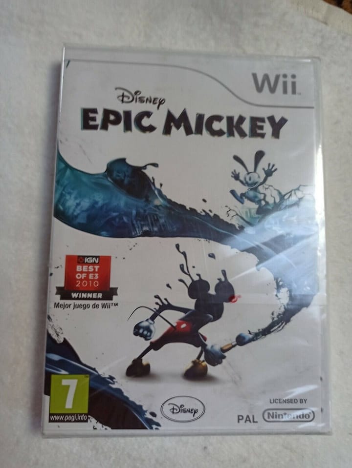 DISNEY EPIC MICKEY para Nintendo Wii Nuevo y precintado Pal (150)Muy buscado