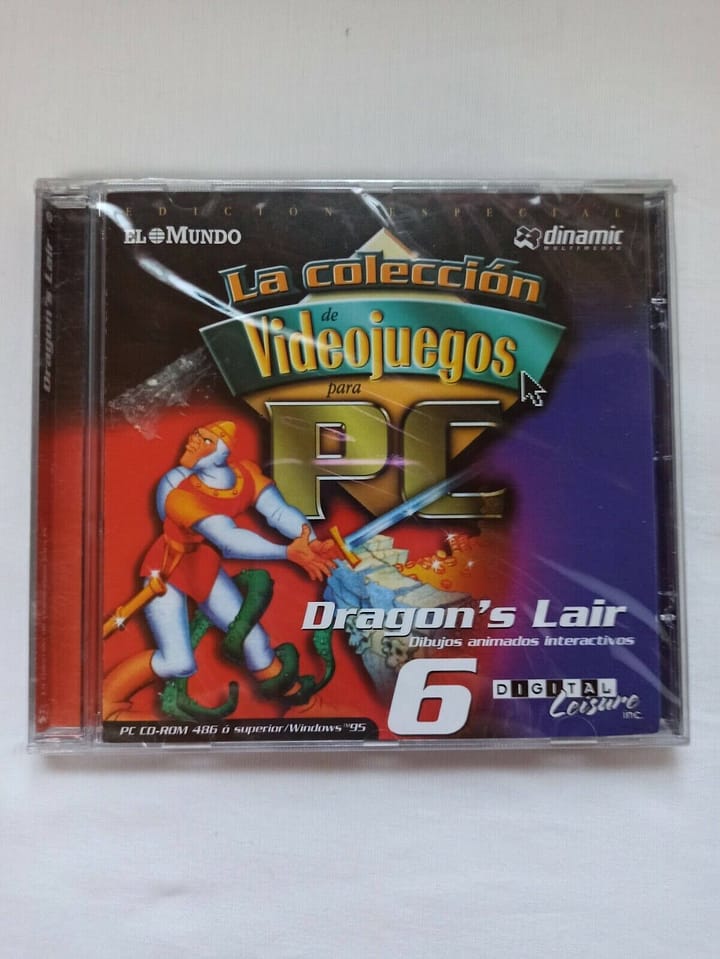PC DRAGON'S LAIR  SOLO WIN 95 Nuevo precintado (147)