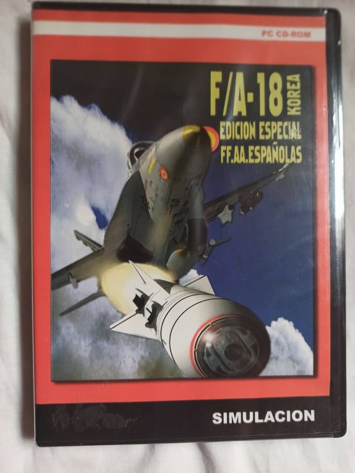 FA 18 FF.AA.ESPAÑOLAS PC SOLO WIN 95 / 98 Y 2000 Nuevo  precintado  (142)