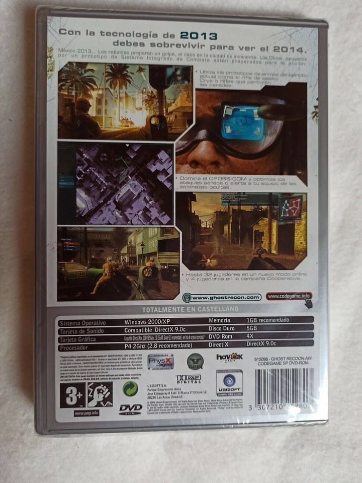 Ghost Recon Advance Warfighter  PC SOLO WIN XP Y 2000 Nuevo precintado (140) - Imagen 3