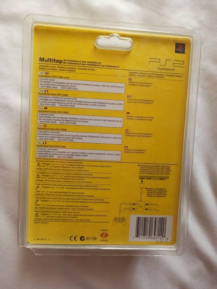MULTITAP ORIGINAL SONY para playstation 2 SERIES SCPH-70000 NUEVO(151) - Imagen 3