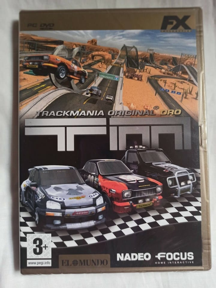 TRACKMANIA ORIGINAL EDICION ORO PC WIN XP / VISTA  Nuevo  precintado  (142)