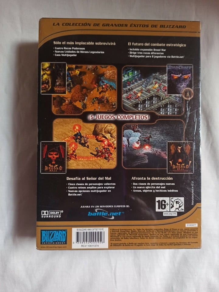 WARCRAF STARCRAFF DIABLOII y EXPA  PC SOLO WIN 98/XP/2000 Nuevo  precinta  (142) - Imagen 3