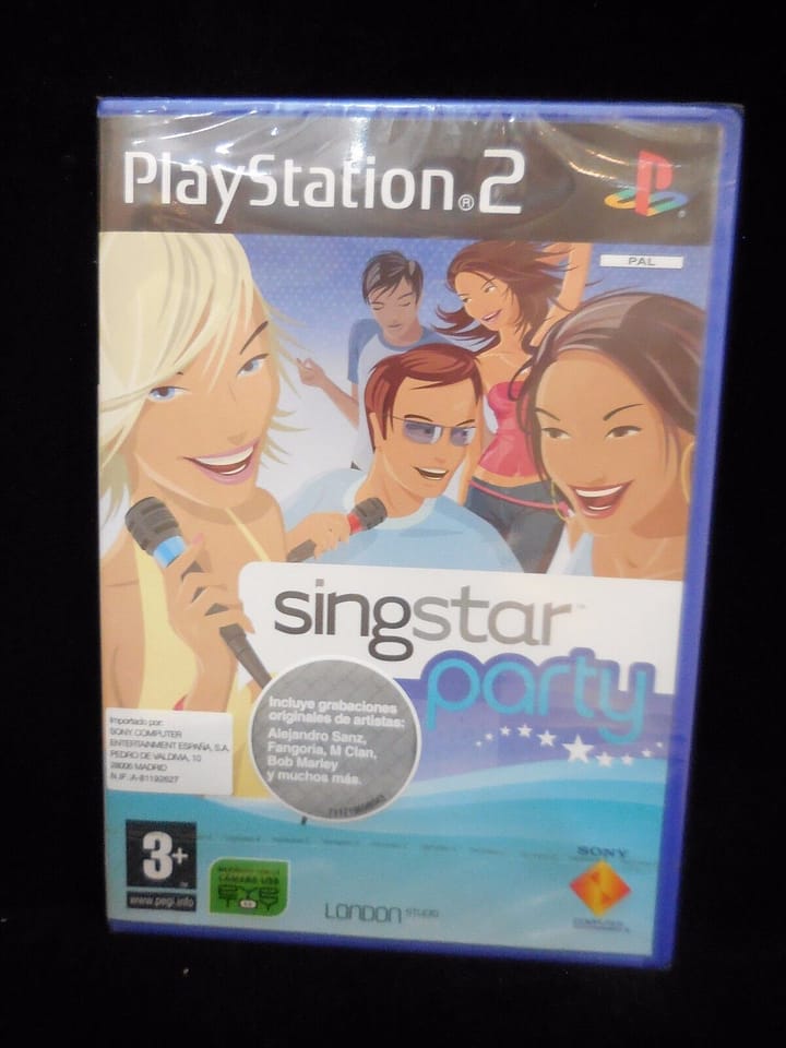 SingStar Party  para playstation 2 Nuevo y precintado