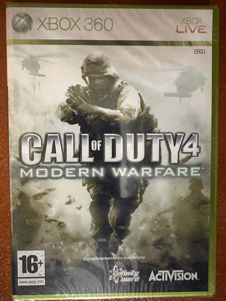 Call of Duty 4 Modern Warfare para XBOX360 Nuevo y precintado Pal PERFECTO