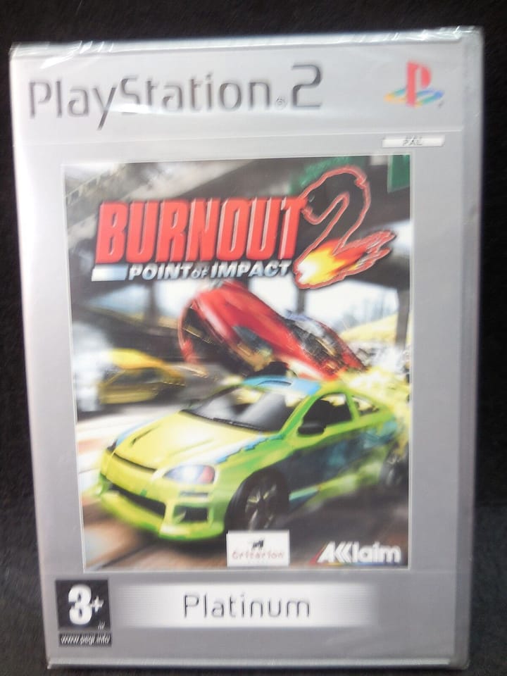 Burnout  2:Point of  impact nuevo y precintado para playstation 2