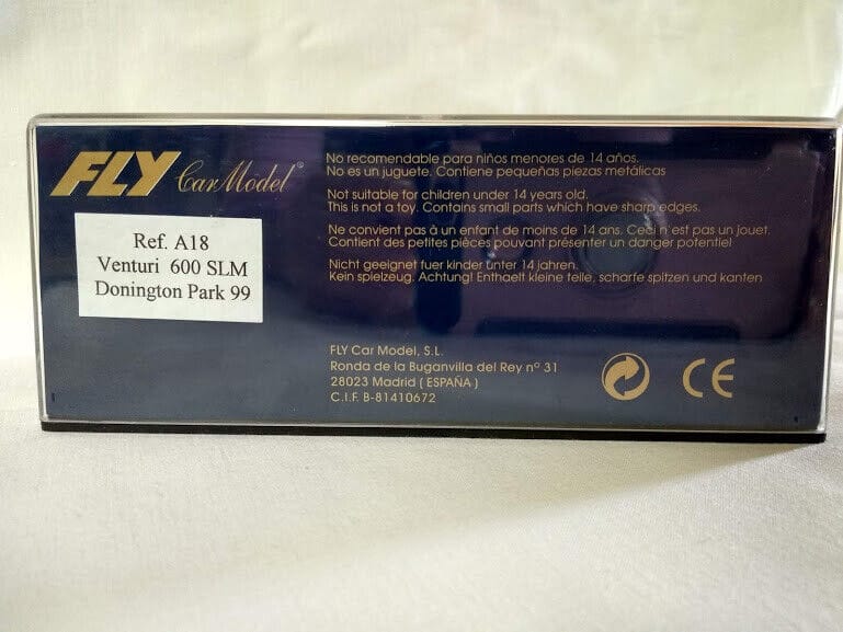 SCX Venturi 600 SLM Donington Park 1999 Ref A18  Fly  1/32  TOMB RAIDER.New(94) - Imagen 5