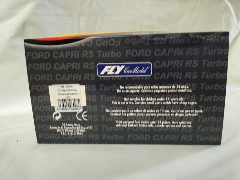 SCX Ford Capri RS Turbo Sonderausgabeauto E 143  Fly  1/32  Nuevo (94) - Imagen 6