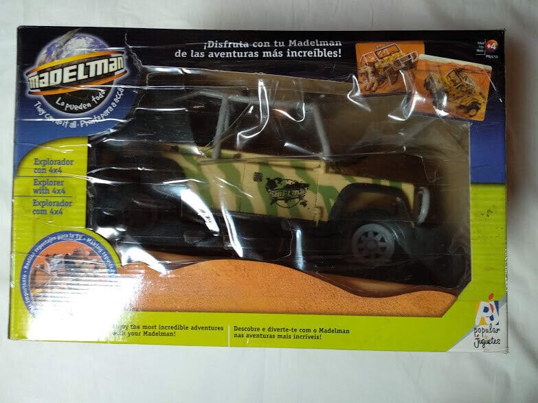 Madelman Jeep Explorador con figura Madelman y 4x4 y accesorios Nuevo a estrenar
