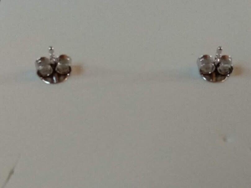 Pendientes y gargantilla con piedras Plata de Ley Rodiada presión Nuevos (106) - Imagen 6