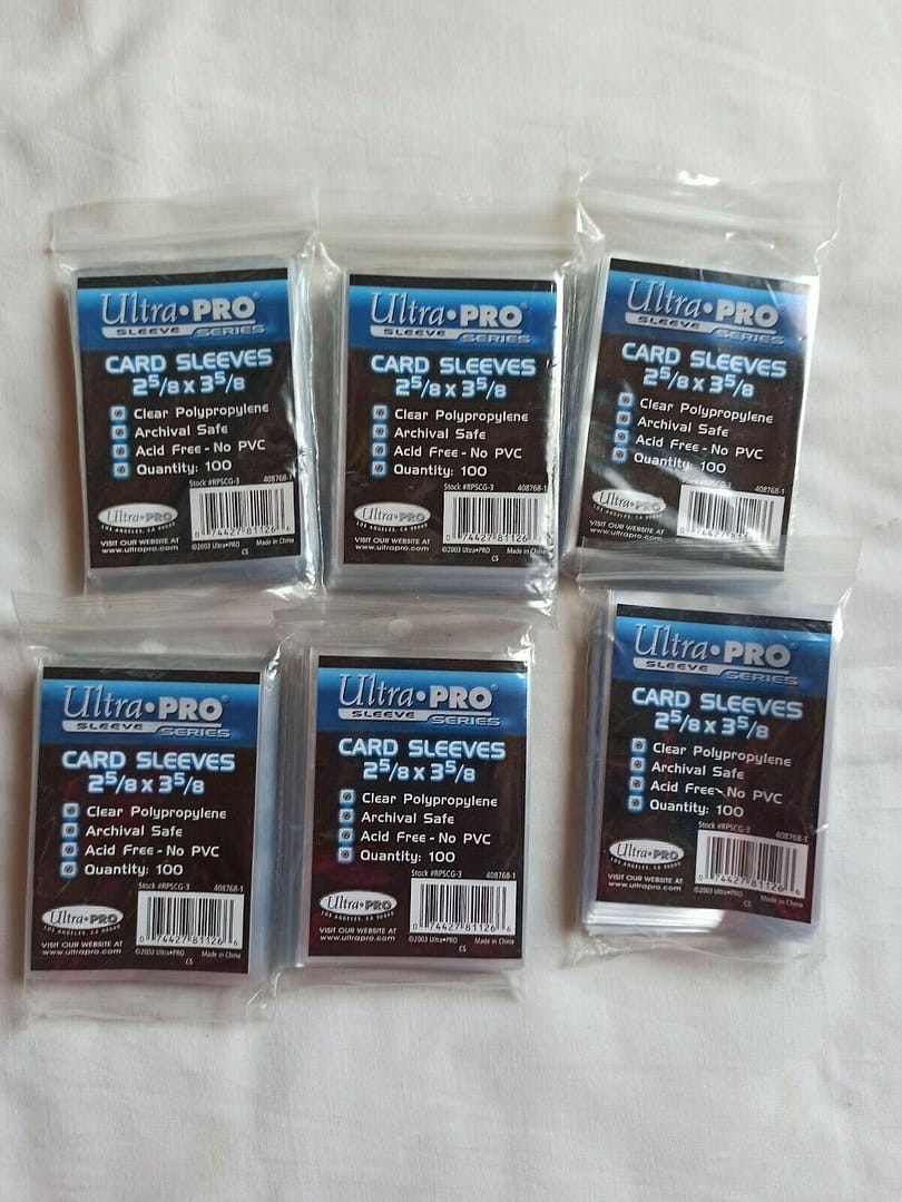 FUNDAS ULTRA PRO PACK 6 PAQUETES 100 UNIDADES CADA UNO TRANSPARENTES (155)