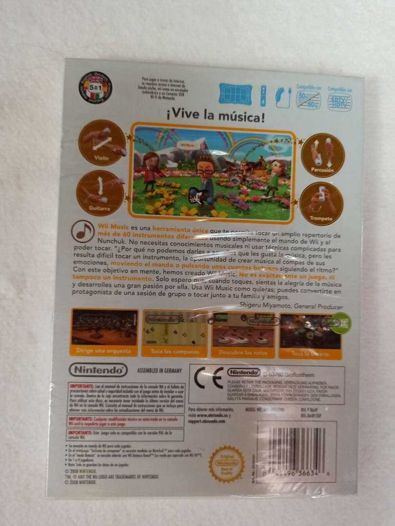 WII Music para Nintendo Wii Nuevo y precintado Pal (138) - Imagen 3