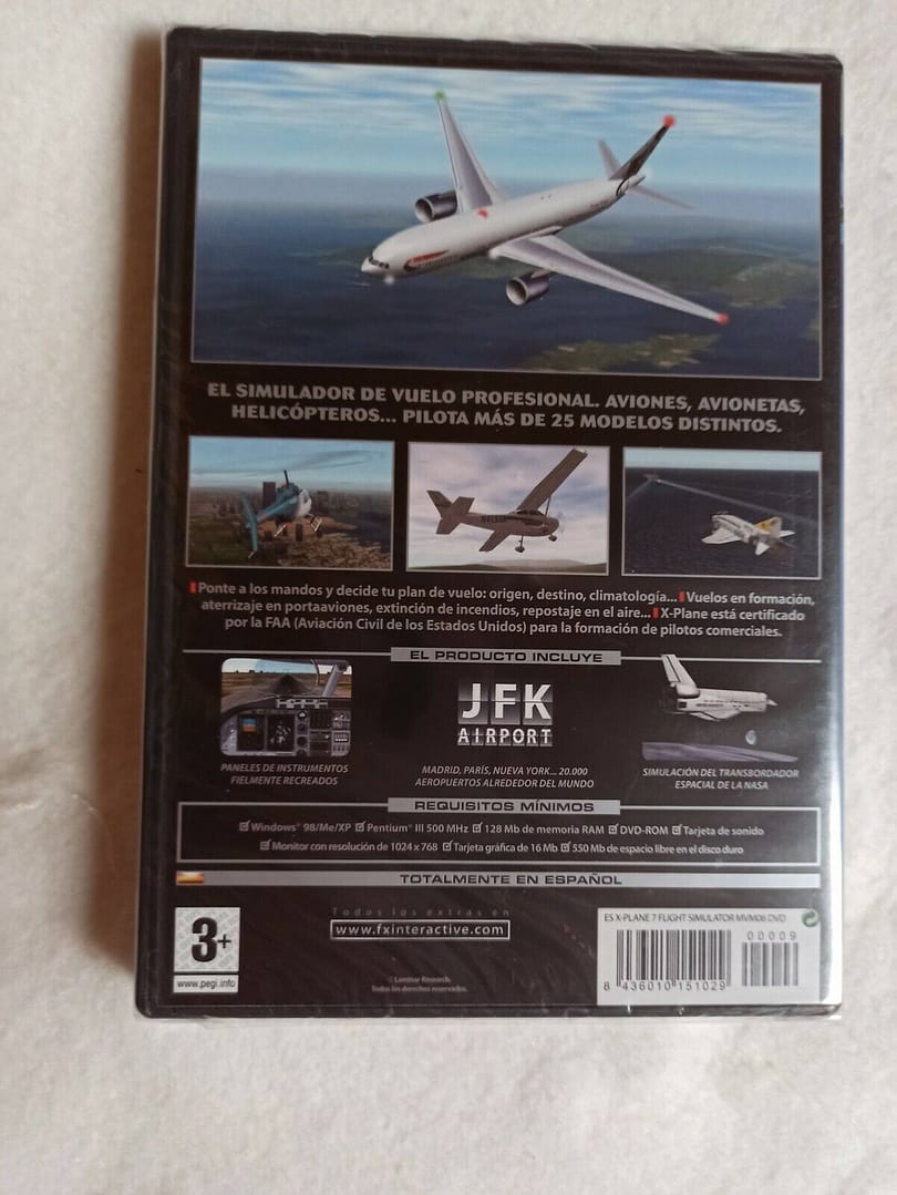X-Plane 7 Flight Simulator PC SOLO WIN 98 Y XP Nuevo precintado (140) - Imagen 3