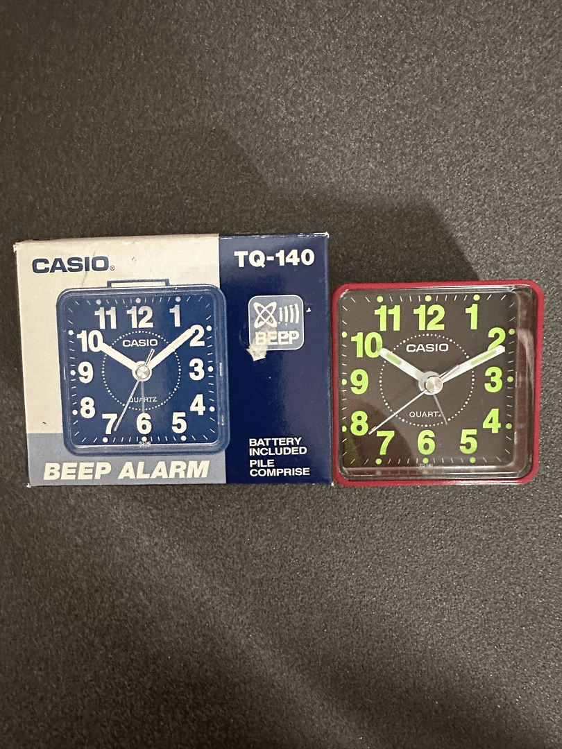 CASIO DESPERTADOR TQ-140 BEEP ALARM NUEVO A ESTRENAR (155)