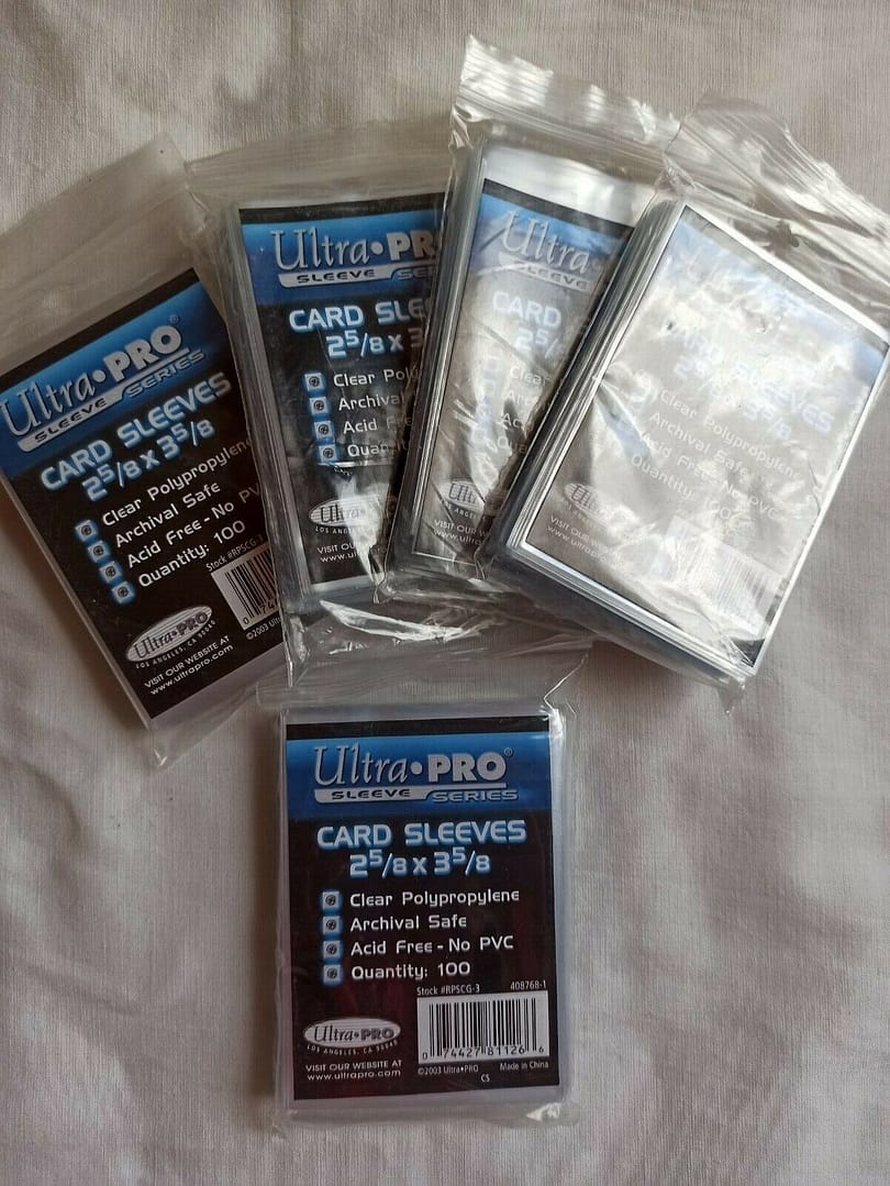 FUNDAS ULTRA PRO PACK 5 PAQUETES 100 UNIDADES CADA UNO TRANSPARENTES (155)