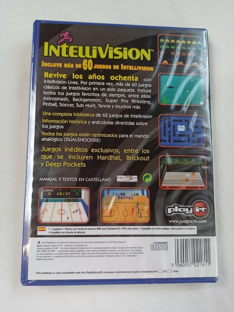 Intellivision Lives:La Historia del videojuego para PS2 nuevo  Pal (140) - Imagen 3