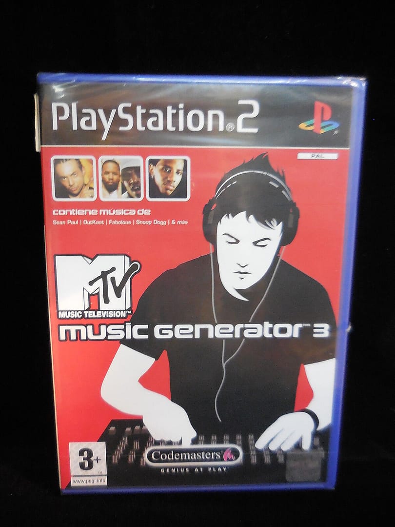 MTV Music Gnerator 3 para  playstation2 PAL nuevo y precintado.