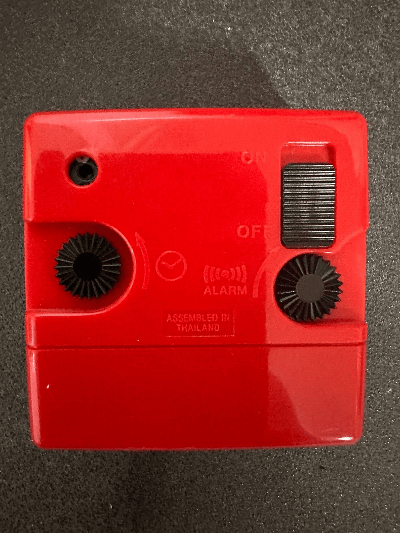 CASIO DESPERTADOR TQ-119 BEEP NUEVO A ESTRENAR SIN CAJA ROJO CON ESFERA NEG(155) - Imagen 3