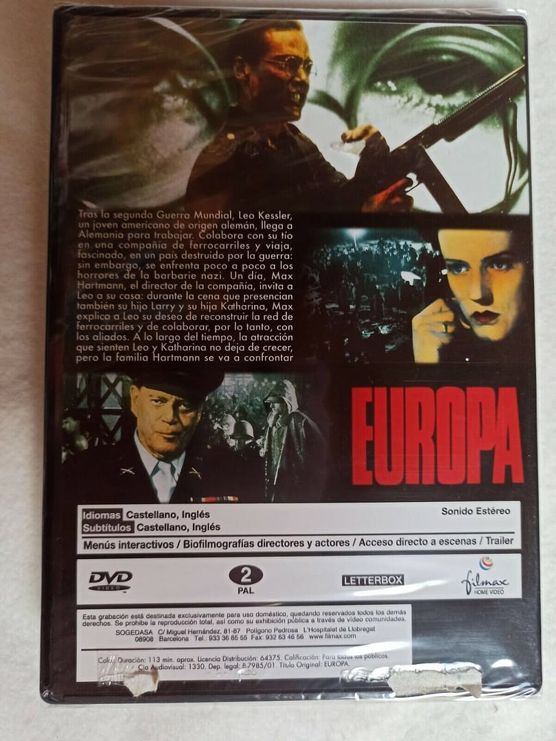 EUROPA PELICULA EN DVD NUEVA Y PRECINTADA (138) - Imagen 3