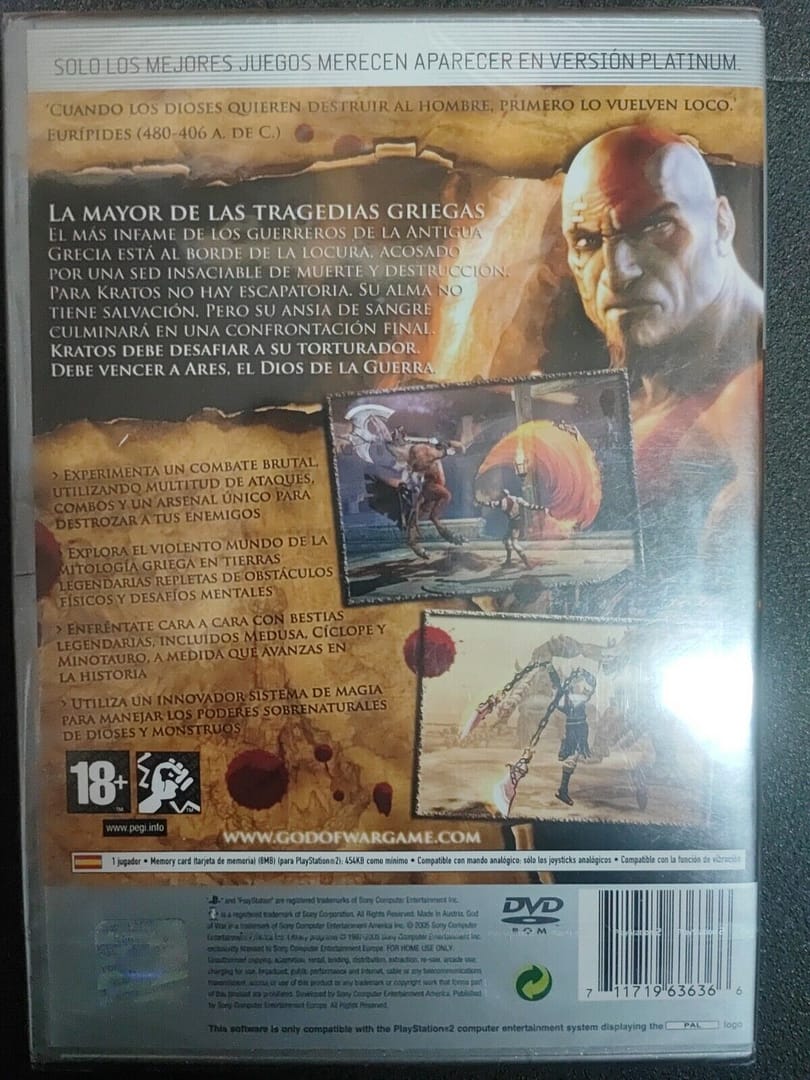 God of War para playstation 2.Nuevo y precintado.Pal - Imagen 9