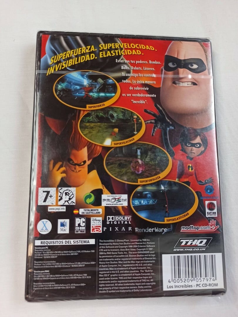 LOS INCREIBLES  PC SOLO WIN 98/2000/XP Nuevo   (140) - Imagen 3