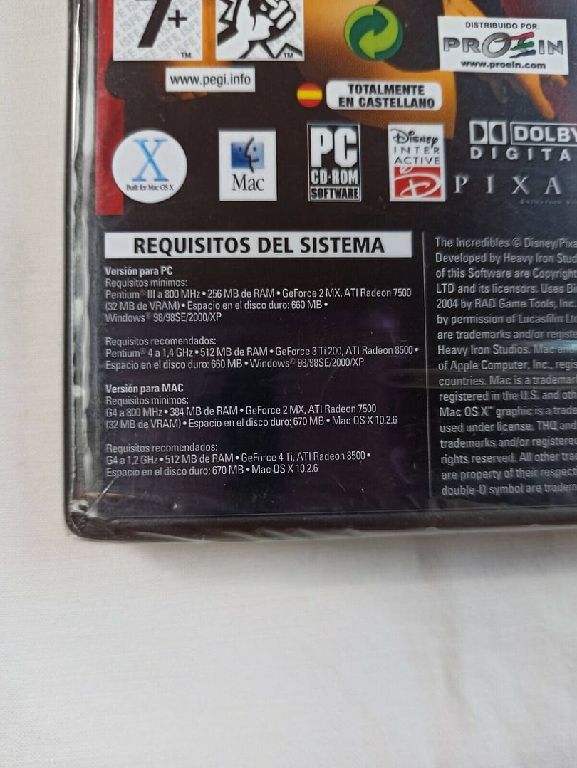 LOS INCREIBLES  PC SOLO WIN 98/2000/XP Nuevo   (140) - Imagen 4