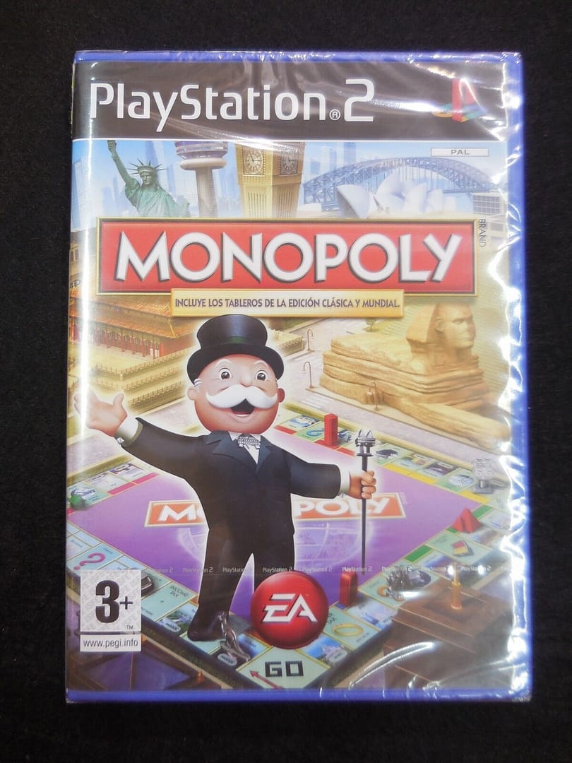Monopoly tableros clasico y mundial nuevo y precintado playstation 2 PAL