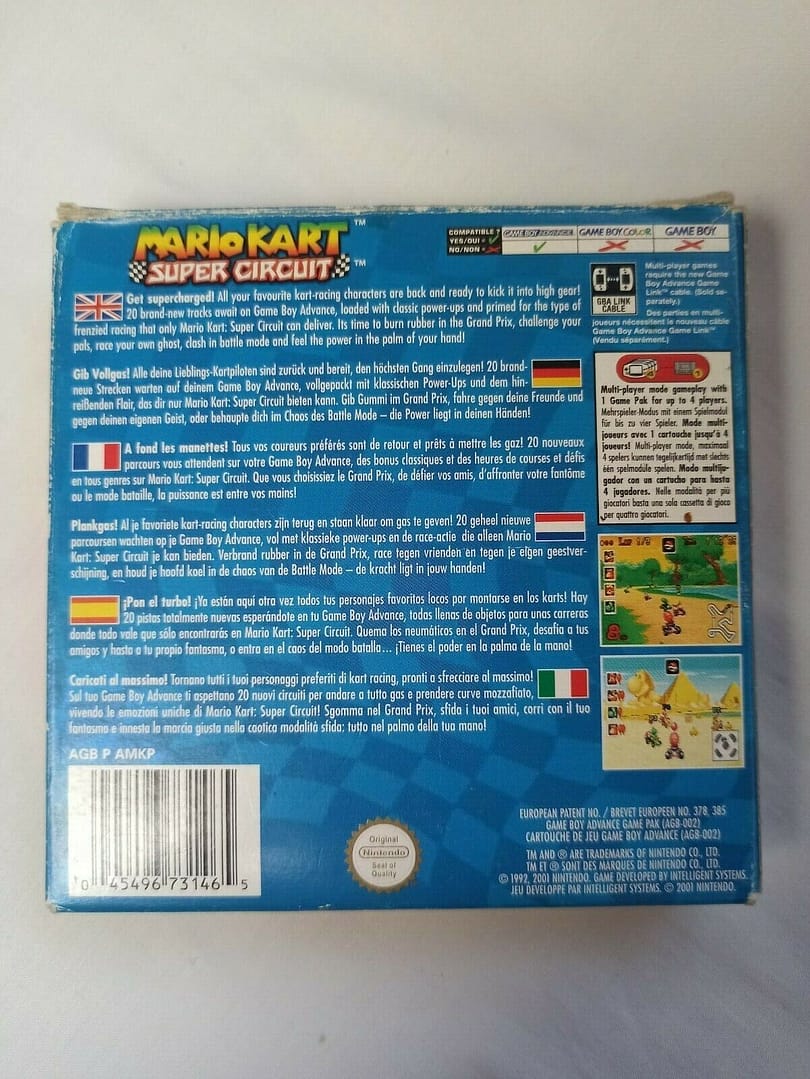 MARIO KART SUPER CIRCUIT EN BUEN ESTADO GB ADVANCE Pal ORIGINAL(156) - Imagen 4
