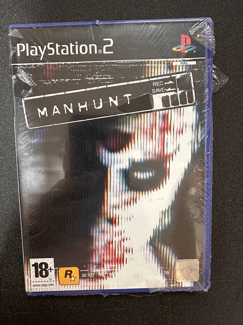 Manhunt para playstation 2 precinto un poco roto.manual y textos en castellano67