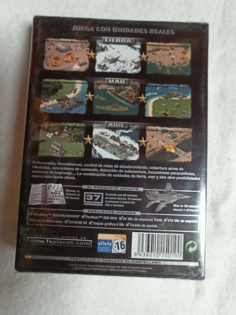 Real War PC SOLO WIN 95 98 XP Y 2000 Nuevo precintado (140) - Imagen 3