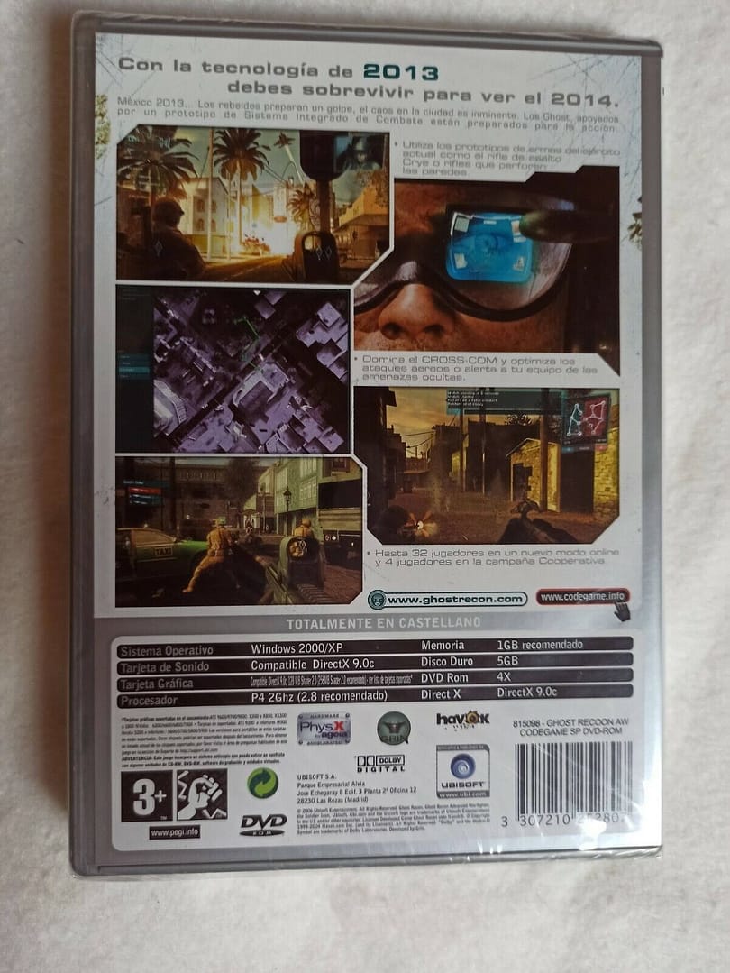 Ghost Recon Advance Warfighter PC SOLO WIN XP Y 2000 Nuevo precintado (140) - Imagen 3