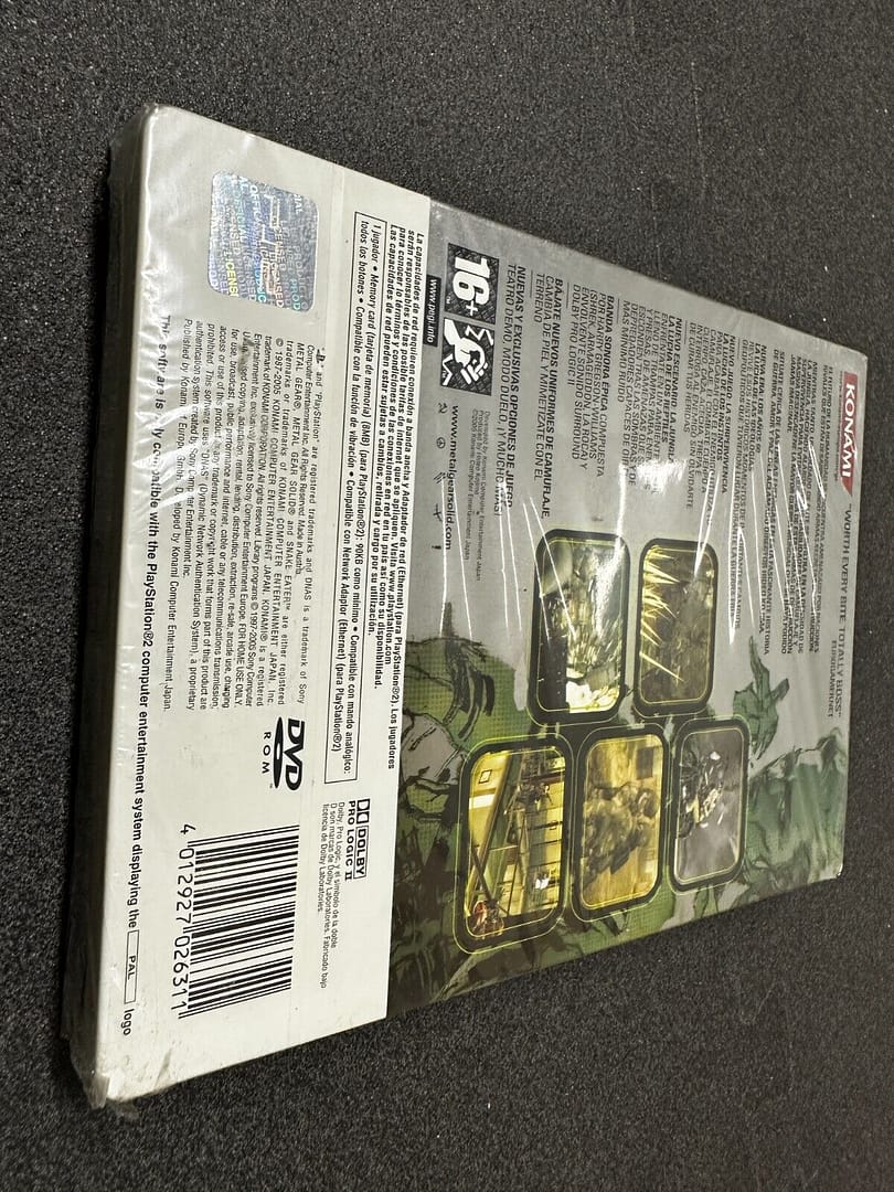 Metal Gear Solid 3 Snake Eater edición limitada metál PS2 PAL.(62).VER FOTODETAL - Imagen 4