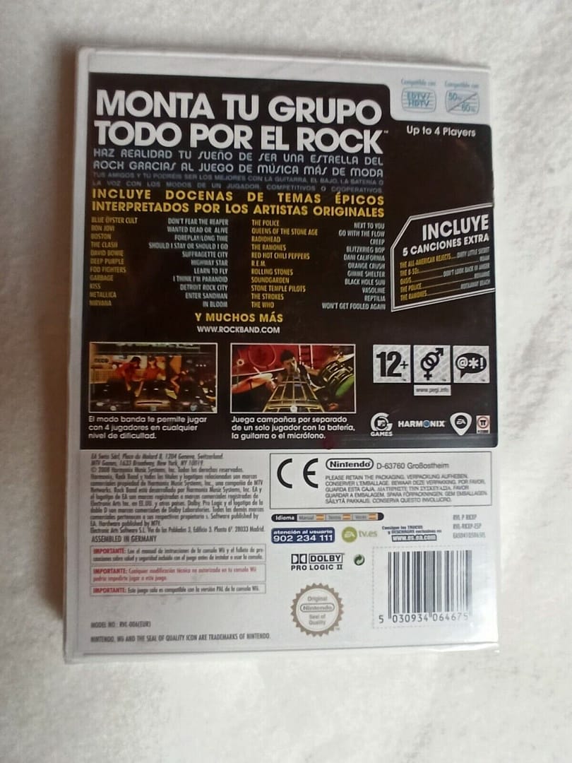 Rock Band para Nintendo Wii Nuevo Y PRECINTADO Pal (140) - Imagen 3