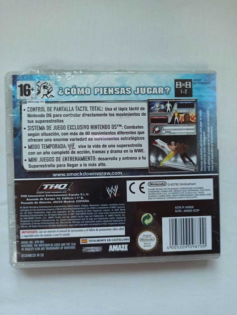 SmackDown vs. Raw 2008  para Nintendo DS Nuevo y precintado (147) - Imagen 3