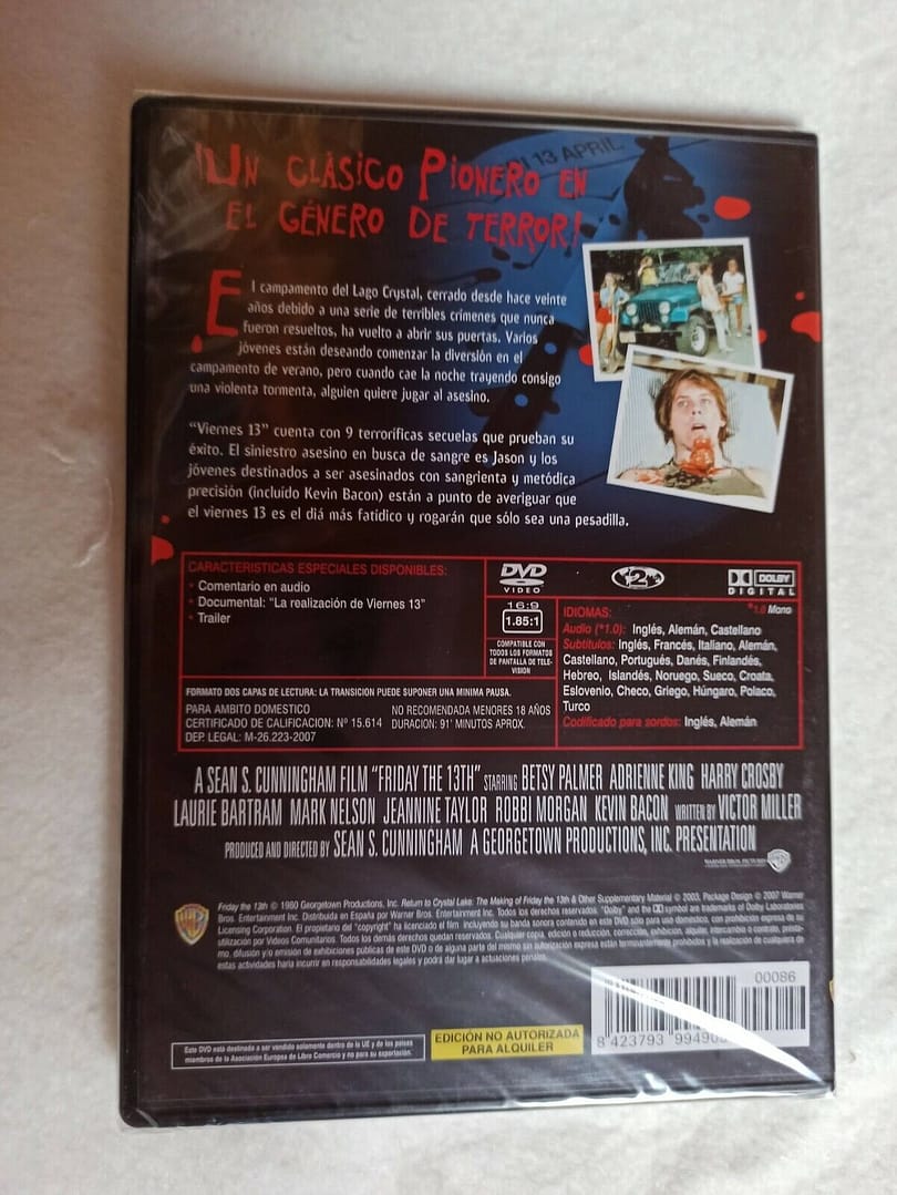Viernes 13 DVD nuevo y precintado (138) - Imagen 3