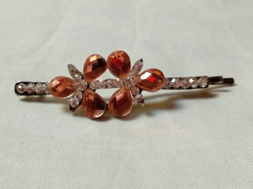 Pasador horquilla pelo color plateado mujer  Nuevo - Imagen 3