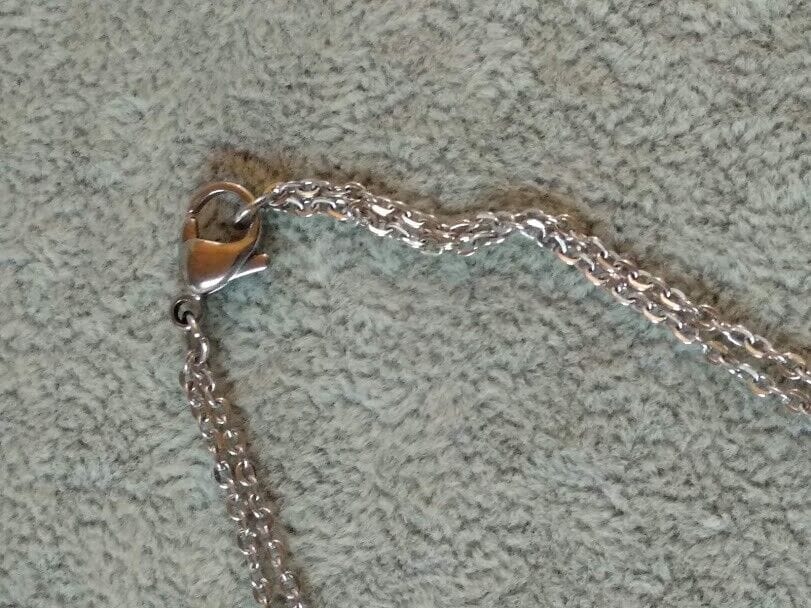 Collar gargantilla doble acero antialergico con colgantes corazon Nuevos (106) - Imagen 6