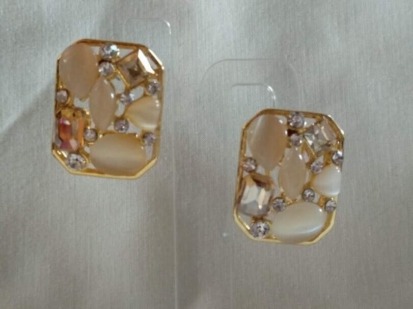 Pendientes mujer bisutería piedras cierre omega Nuevos (106) - Imagen 5