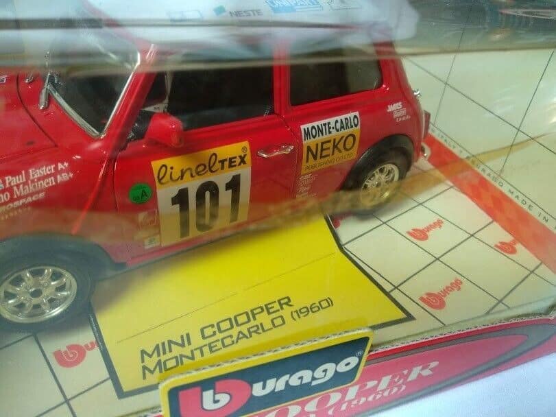 Mini Cooper Montecarlo 1960 1/16 Edicion limitada Burago Metal - Imagen 6
